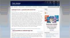 Desktop Screenshot of codeattorney.com